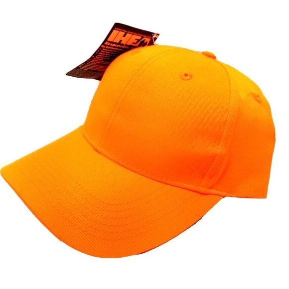Signatures Bright Neon Orange Hunting Safety  Baseball Hat Cap NOS NEW (J3) - Picture 1 of 5